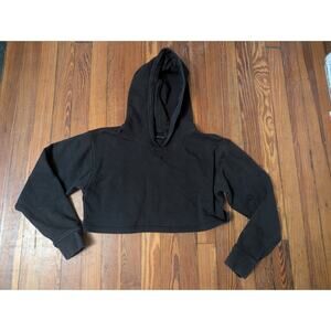 Lululemon Cropped Black Hoodie Size 4
